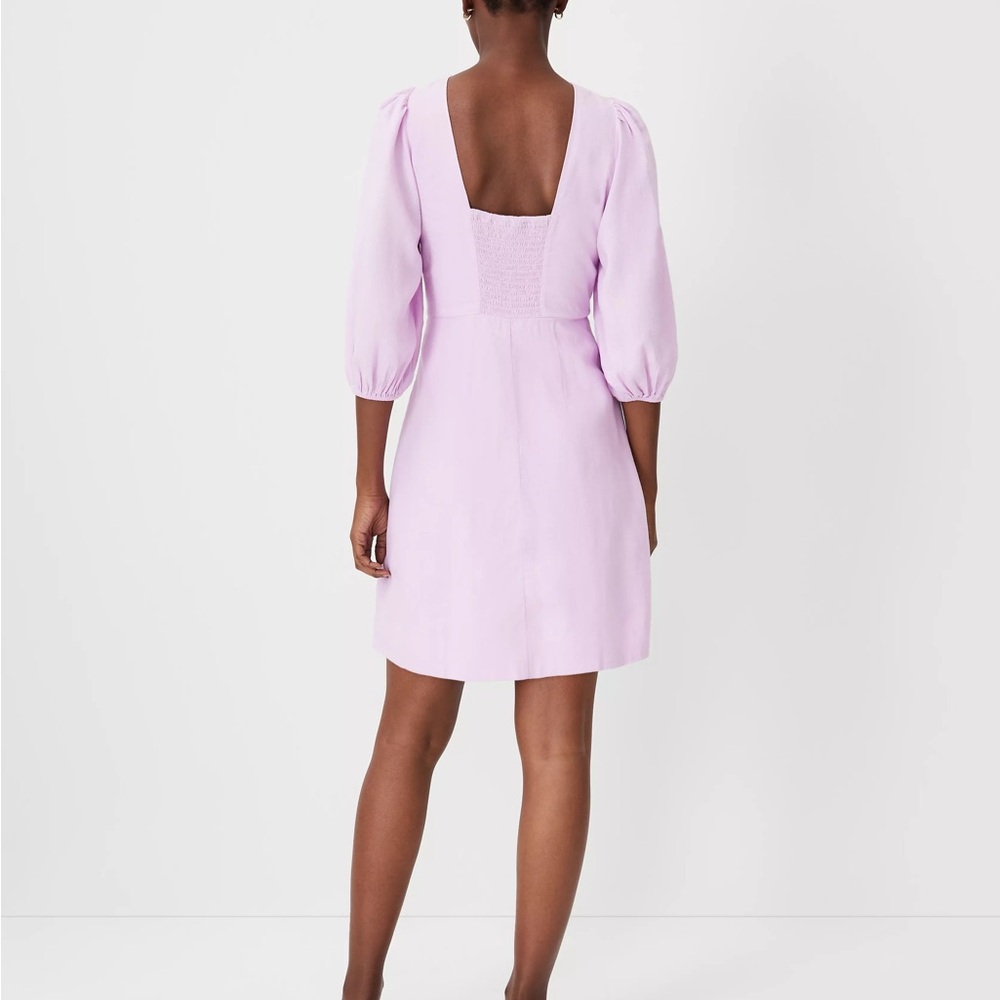 NWT Ann Taylor Lavender Puff Sleeve Linen Dress
Perfect for Spring! - Picture 2 of 6